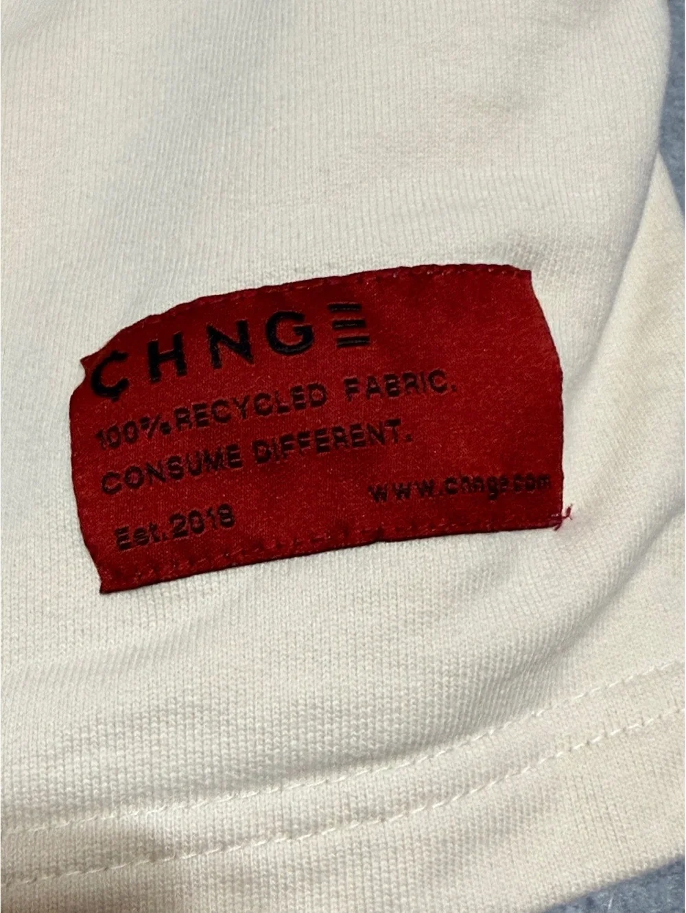 CHNGE Cream 'Love Every Body' Fleece Graphic Sweat Shorts